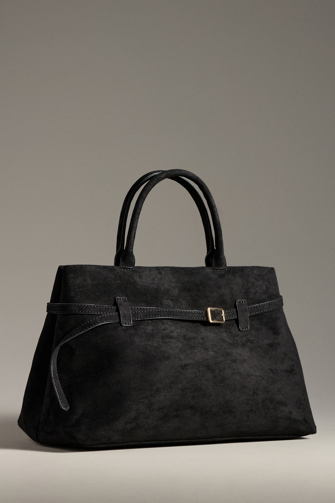 Faux-Suede Doctor Bag