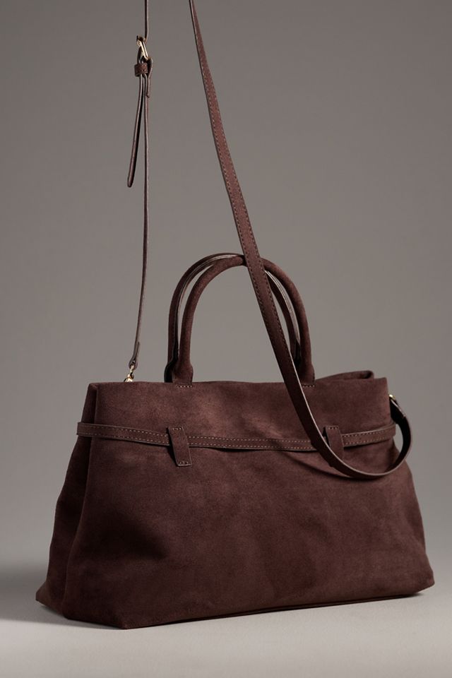 Faux-Suede Doctor Bag