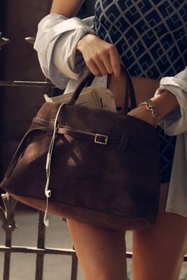 The Greer Faux-Suede Doctor Bag