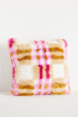 Lilou Jacquard Faux-Fur Pillow