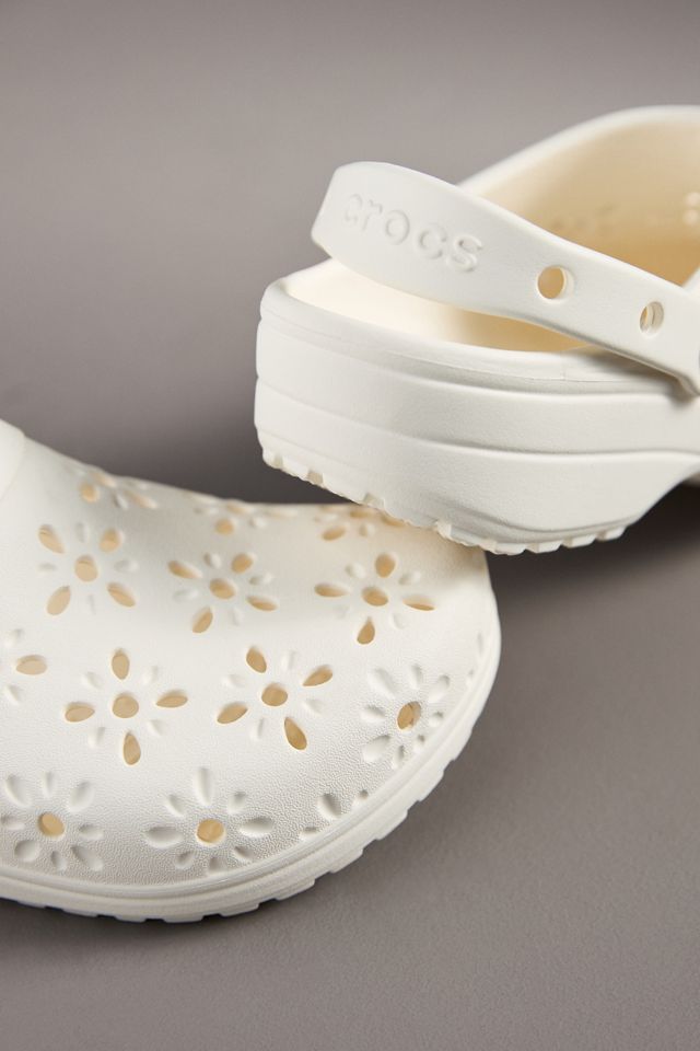 Crocs Classic Floral Cutout Clogs #2