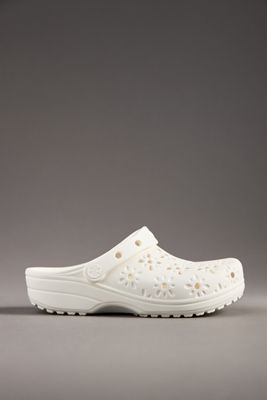Crocs Classic Floral Cutout Clogs