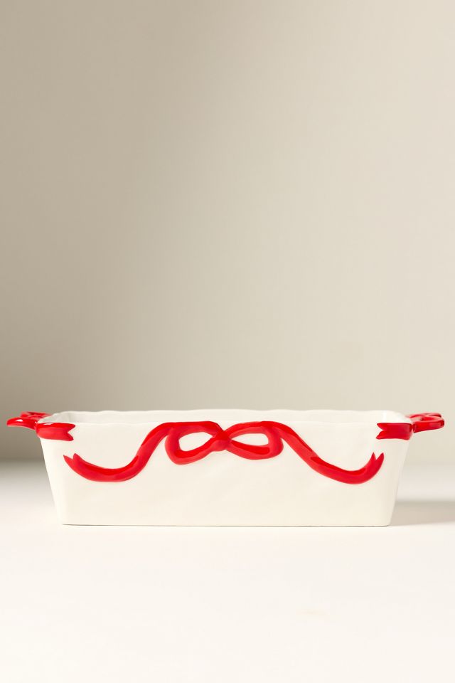 Benedita Bow Stoneware Loaf Pan #1