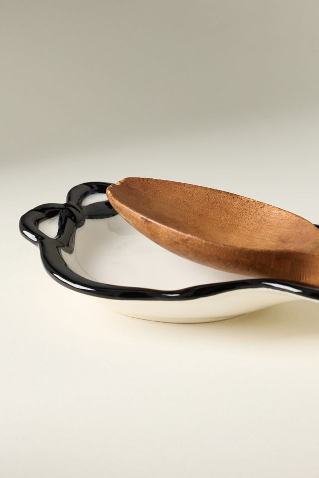 Benedita Bow Stoneware Spoon Rest #2