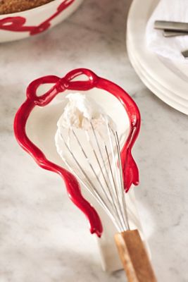 Benedita Bow Stoneware Spoon Rest