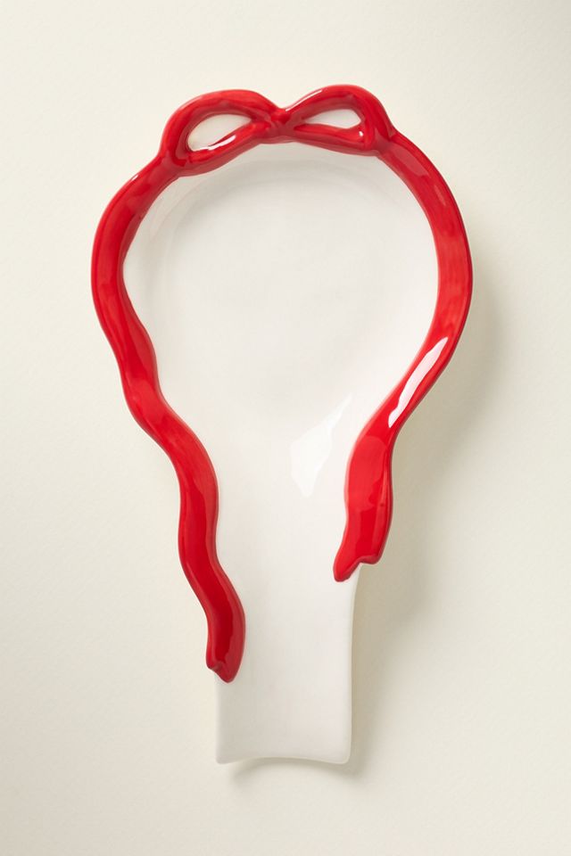 Benedita Bow Stoneware Spoon Rest #1