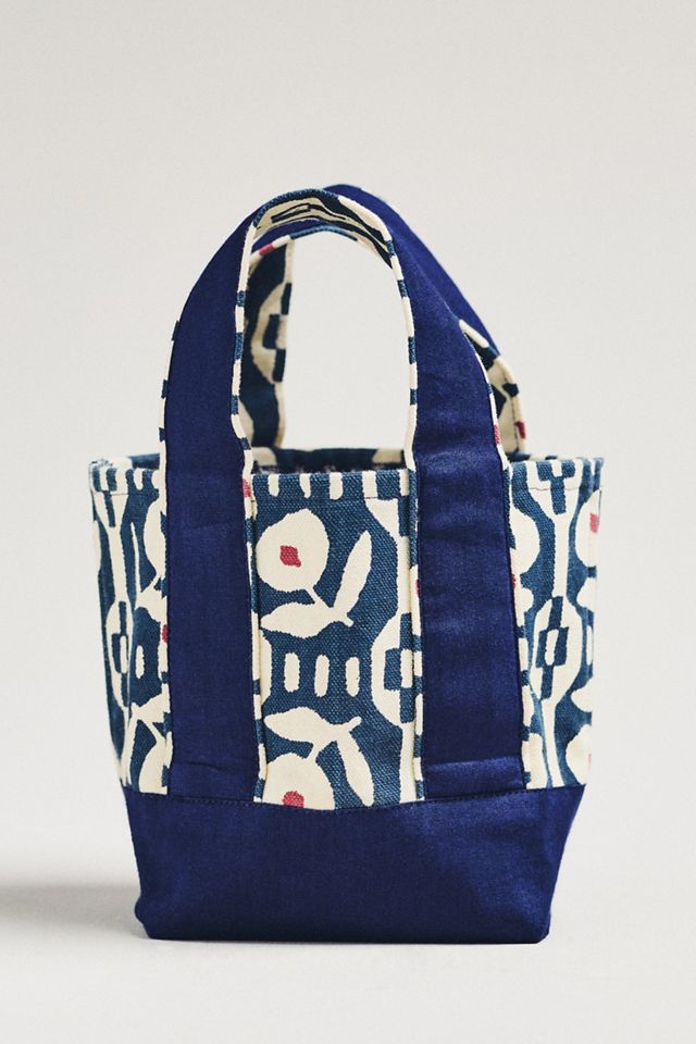 SZ Blockprints Maine Mini Canvas Tote #1