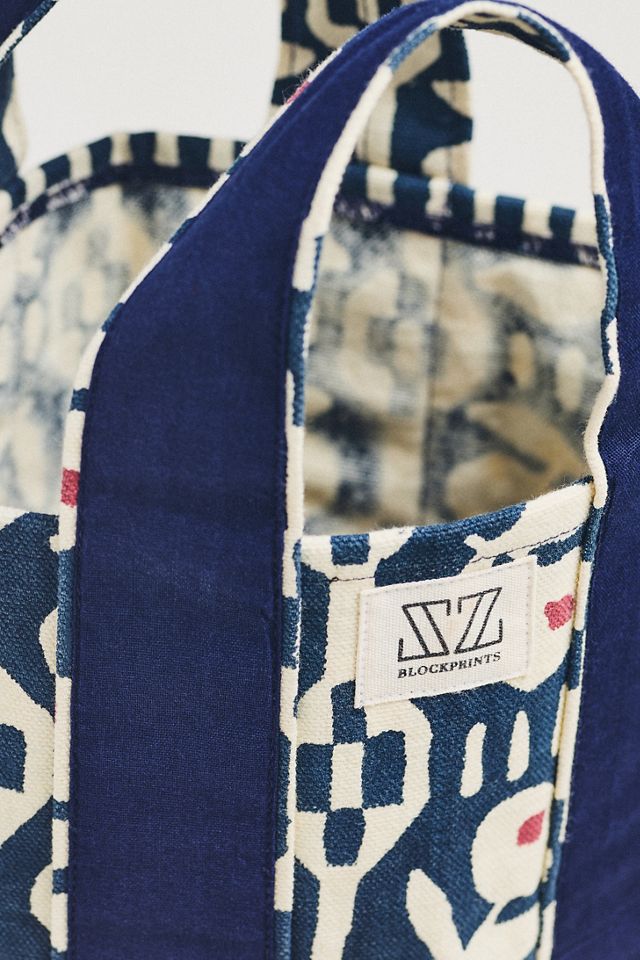 SZ Blockprints Maine Mini Canvas Tote #2