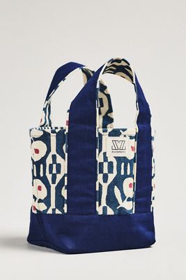 SZ Blockprints Maine Mini Canvas Tote