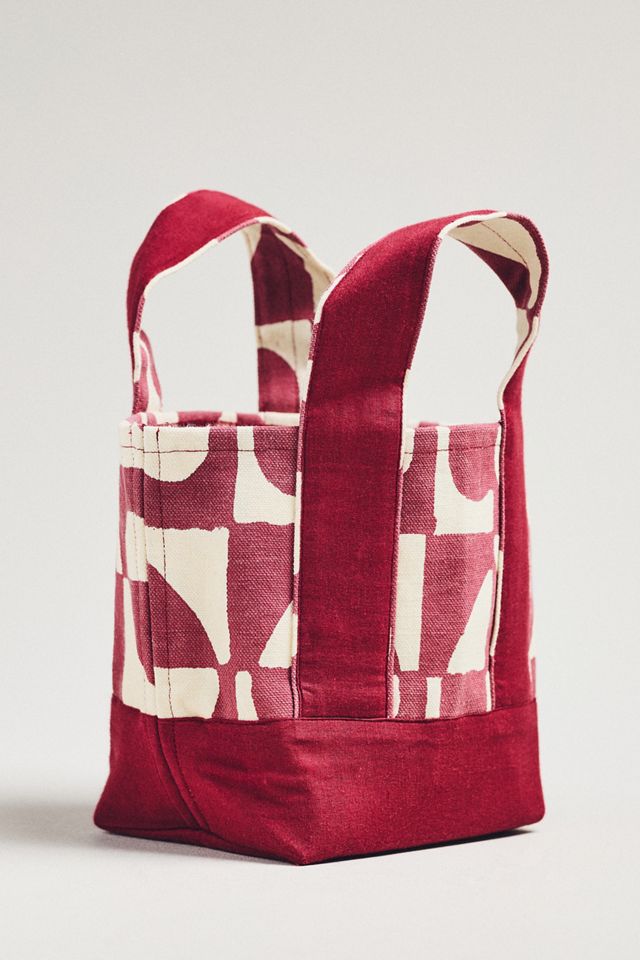 SZ Blockprints Maine Mini Canvas Tote