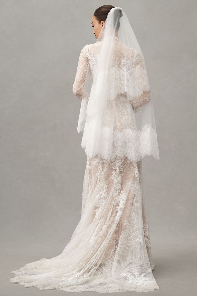Watters Frances Fingertip Veil #2