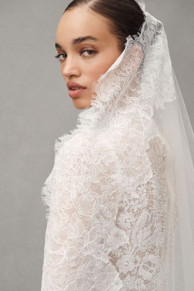Watters Frances Single-Tier Cathedral Veil #2