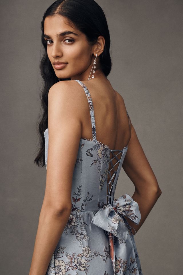 V. Chapman Cherie Brocade Corset Dress | Anthropologie