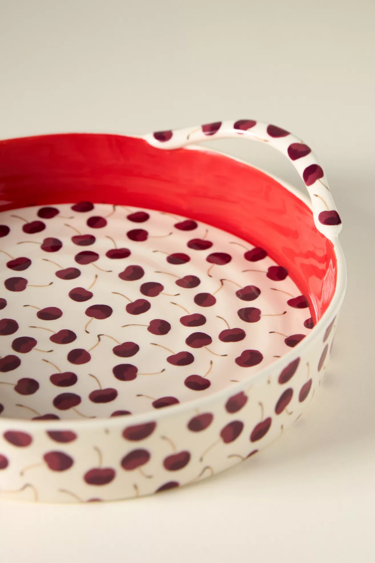 Berry Icon Handpainted Stoneware Pie Dish - thumbnail 6