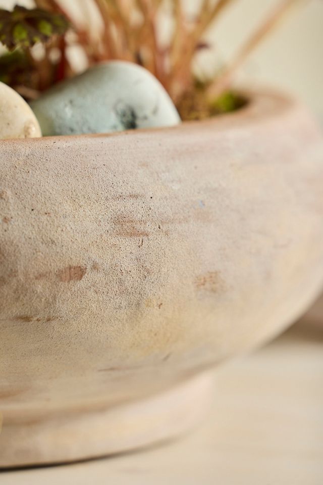 Terracotta Round Shoulder Bowl Planter #1
