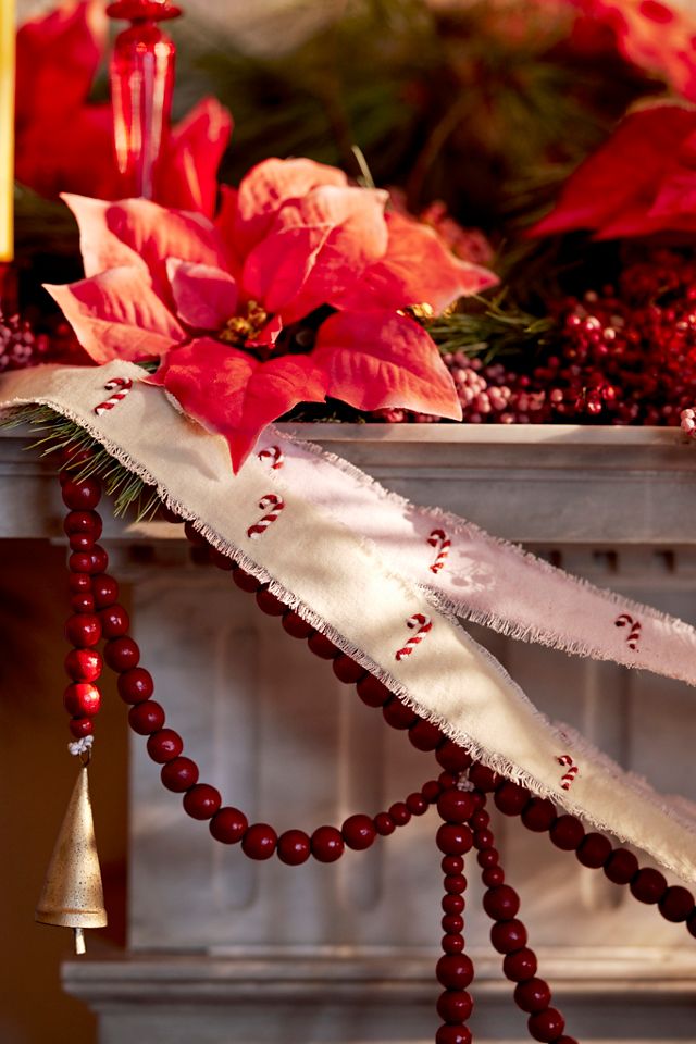 Swooping Beads + Bells Garland, 72” #1