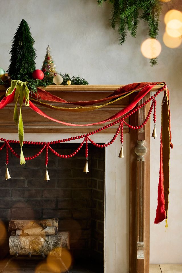 Swooping Beads + Bells Garland, 72” #3