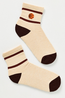 Daily Practice By Anthropologie Daily Practice Sporty Icon Socks In Neutral