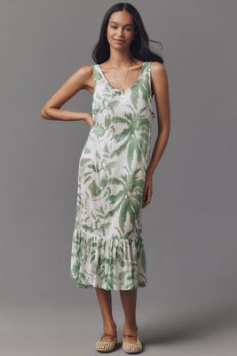 By Anthropologie Mesh Sleeveless Midi Dress