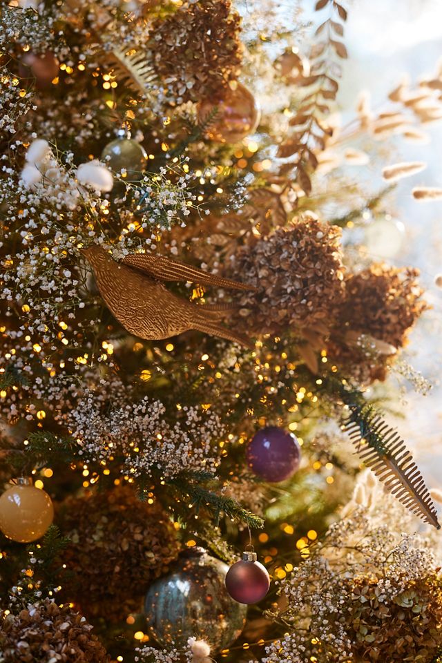 Golden Songbird Ornaments, Set of 2 #2