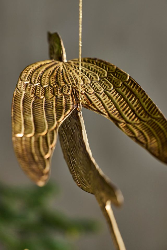 Golden Songbird Ornaments, Set of 2 #1