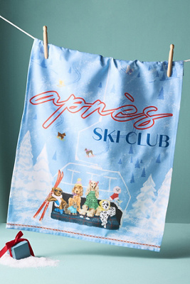Anthropologie Apres Ski Club Dish Towel In Multi