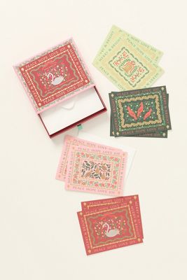 Rifle Paper Co. Christmastide Keepsake Card Box, Set of 8