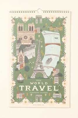 Rifle Paper Co. 2026 World Travel Wall Calendar