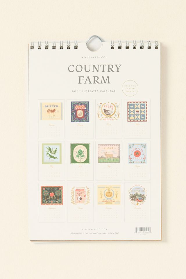 Rifle Paper Co. 2026 Mini Country Farm Kitchen Calendar #1