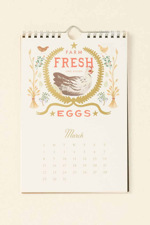Rifle Paper Co. 2026 Mini Country Farm Kitchen Calendar #3