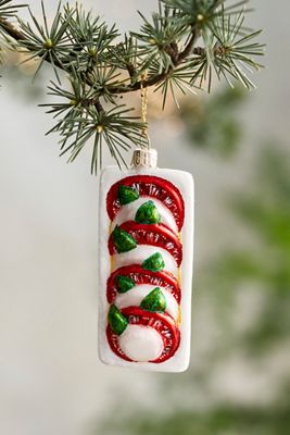 Caprese Glass Ornament