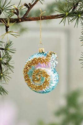 Seashell Glass Ornament