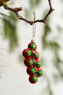 Tomato Vine Glass Ornament