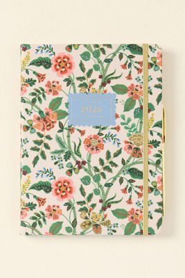 Rifle Paper Co 2026 Gracie 12-month Hardcover Planner & Pen In Multi
