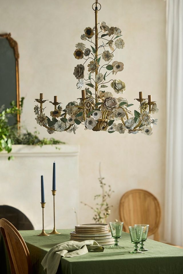 Iron Floral Chandelier #4