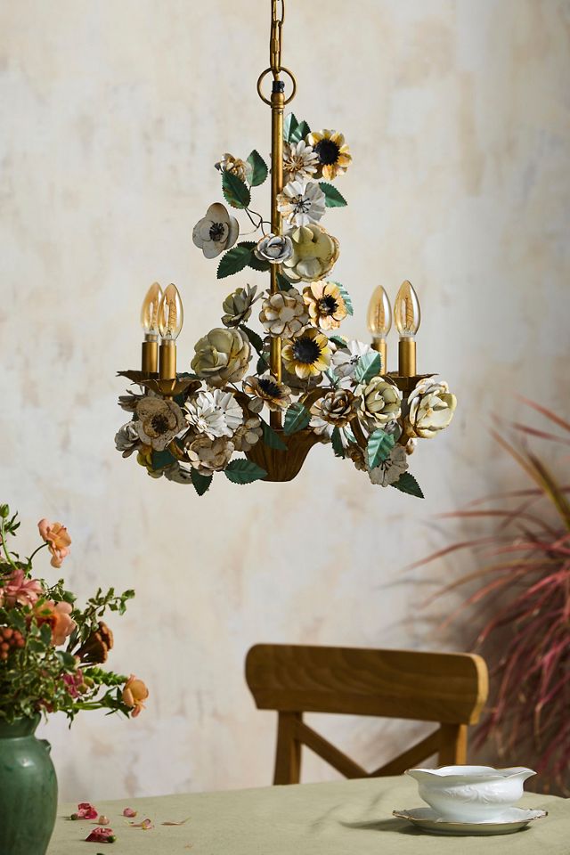 Floral Iron Chandelier #3