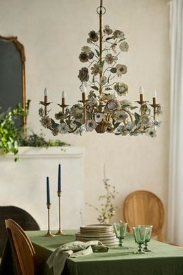 Iron Floral Chandelier