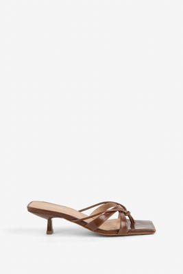 Intentionally Blank Eli Thong Kitten Heels