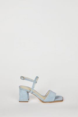 Intentionally Blank Validated Ankle Strap Block Heels
