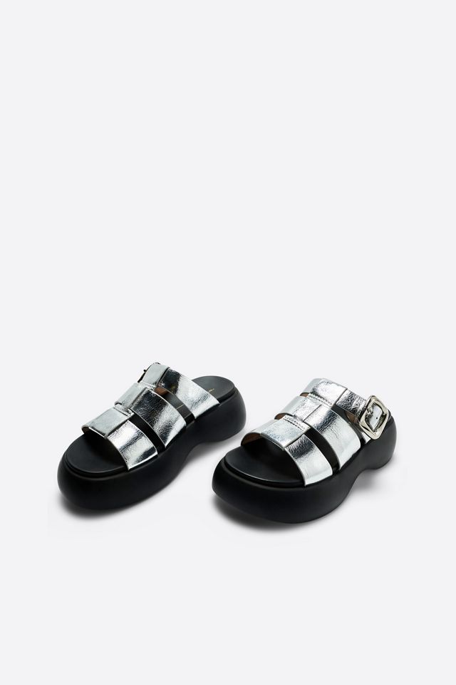 Intentionally Blank Nell Platform Slide Sandals #1