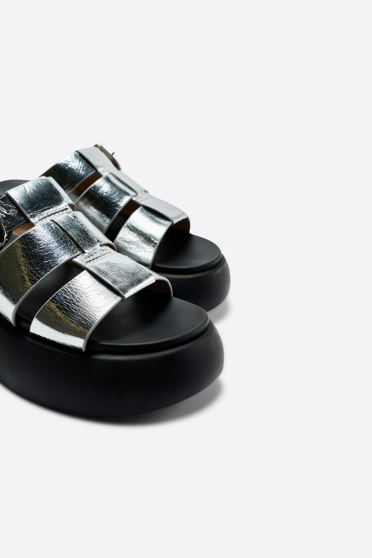 Intentionally Blank Nell Platform Slide Sandals