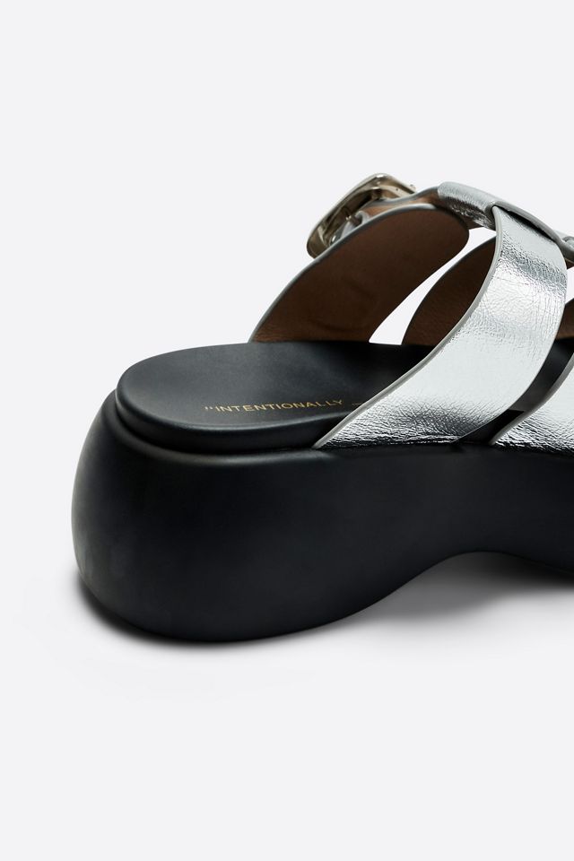 Intentionally Blank Nell Platform Slide Sandals #3
