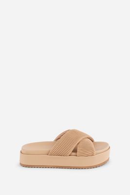 Intentionally Blank Sylvie Platform Slide Sandals