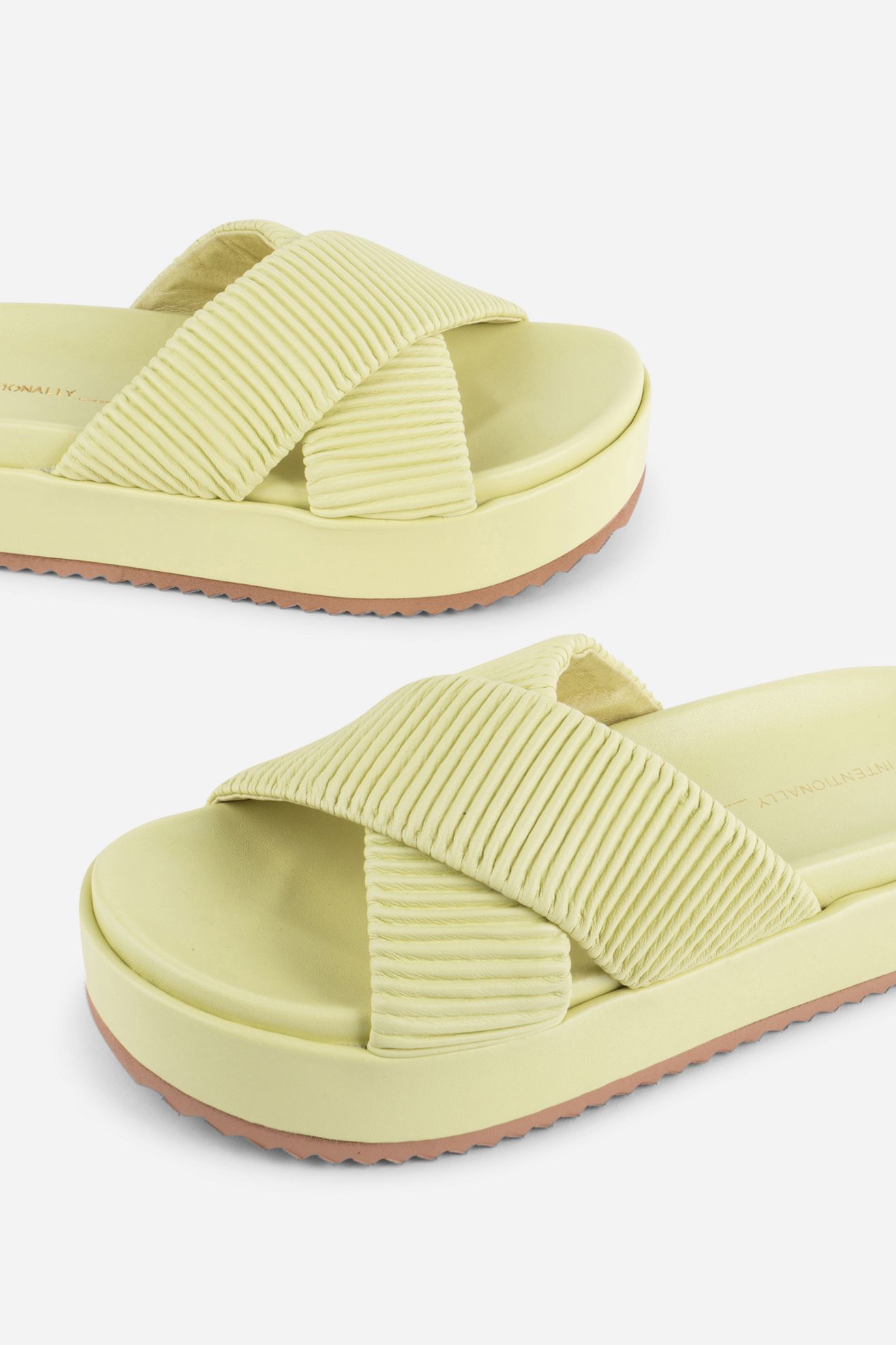 Intentionally Blank Sylvie Platform Slide Sandals