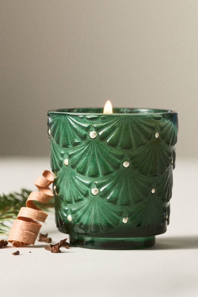 Voluspa Woody Noble Fir Garland Glass Candle #2
