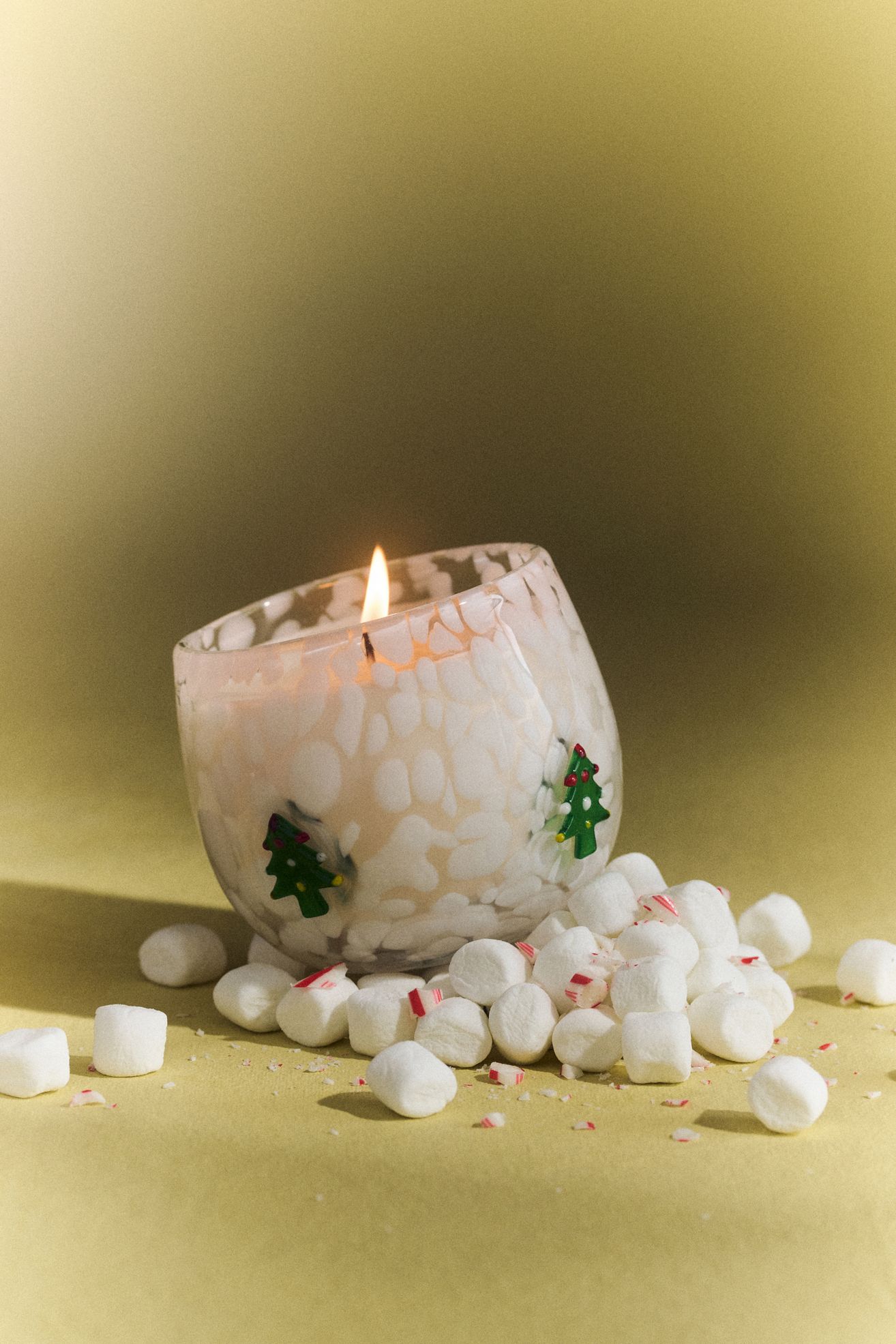 Christmas Tree Festive Icon Woody Fresh Balsam & Cedarwood Glass Candle - Fresh Balsam & Cedarwood, Standard, S