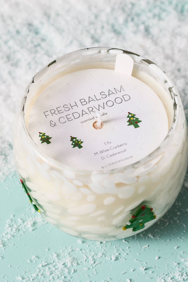 Christmas Tree Festive Icon Woody Fresh Balsam & Cedarwood Glass Candle #1