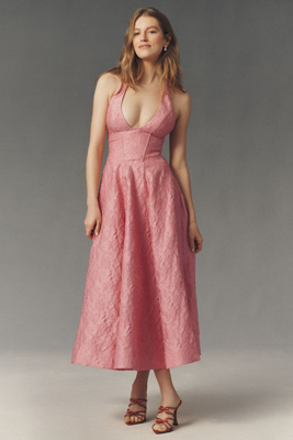 knee length dresses for ladies Take Chances Midi Dress