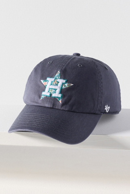 47 Brand Floral Cotton Baseball Cap In Blue
