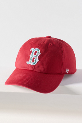 47 Brand Floral Cotton Baseball Cap In Red